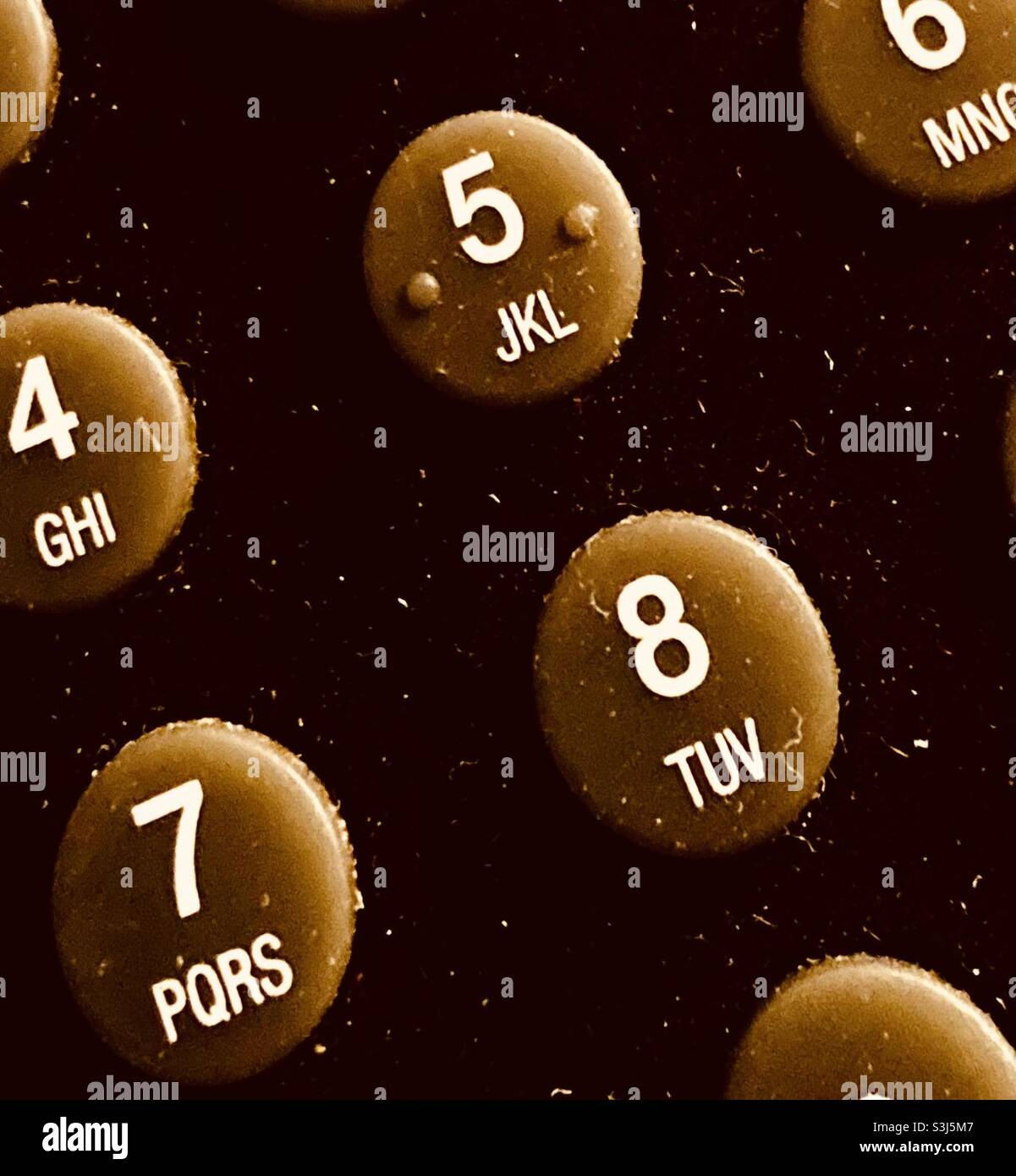 Tastiera con numeri - Immagine stock catturata con smartphone
