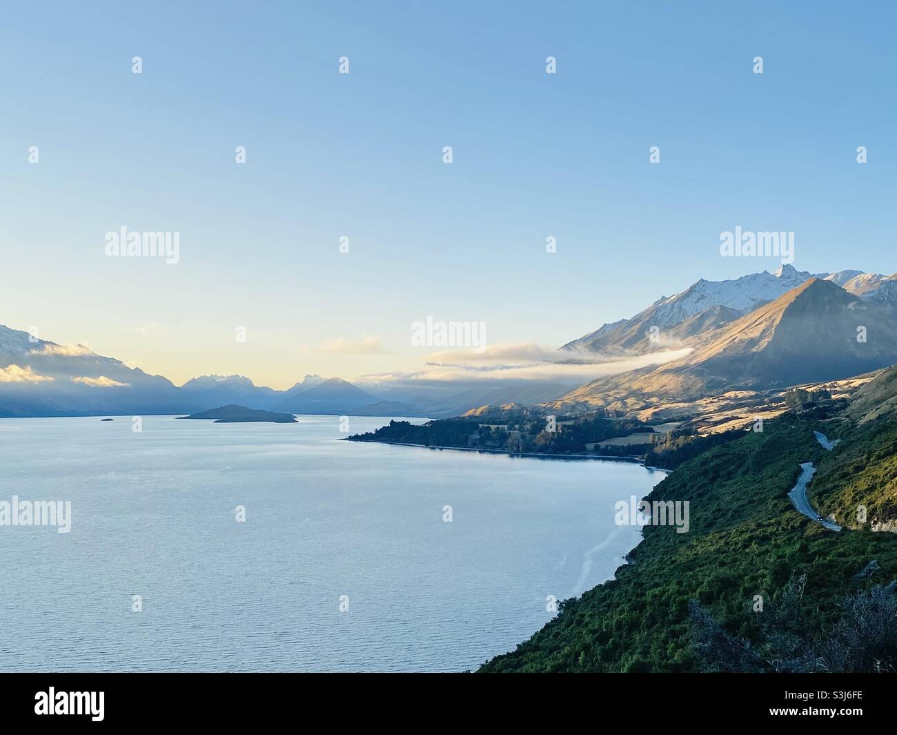 Lago Wakatipu , Nuova Zelanda Foto Stock