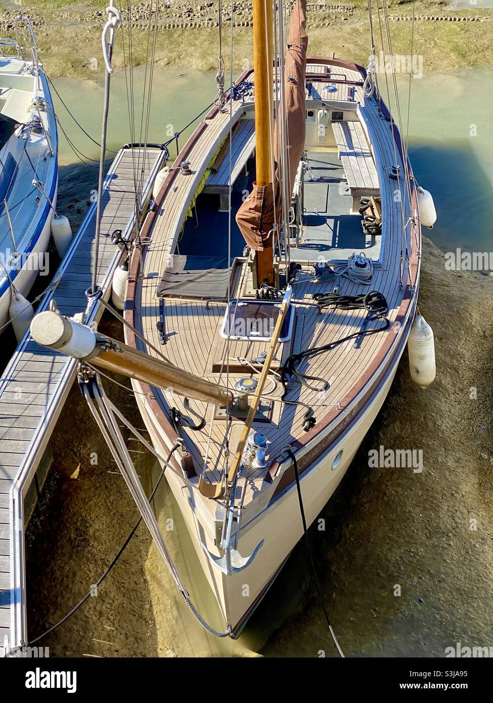 Cornish granchio barca - Immagine stock catturata con smartphone