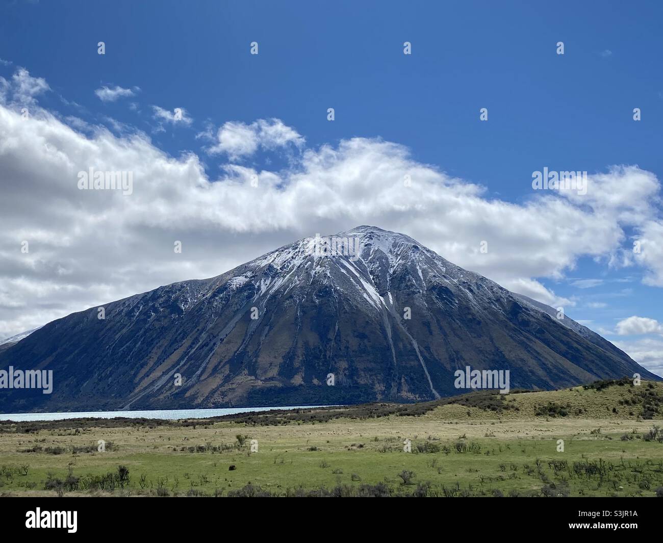 Lago Ohau, Canterbury, Nuova Zelanda Foto Stock