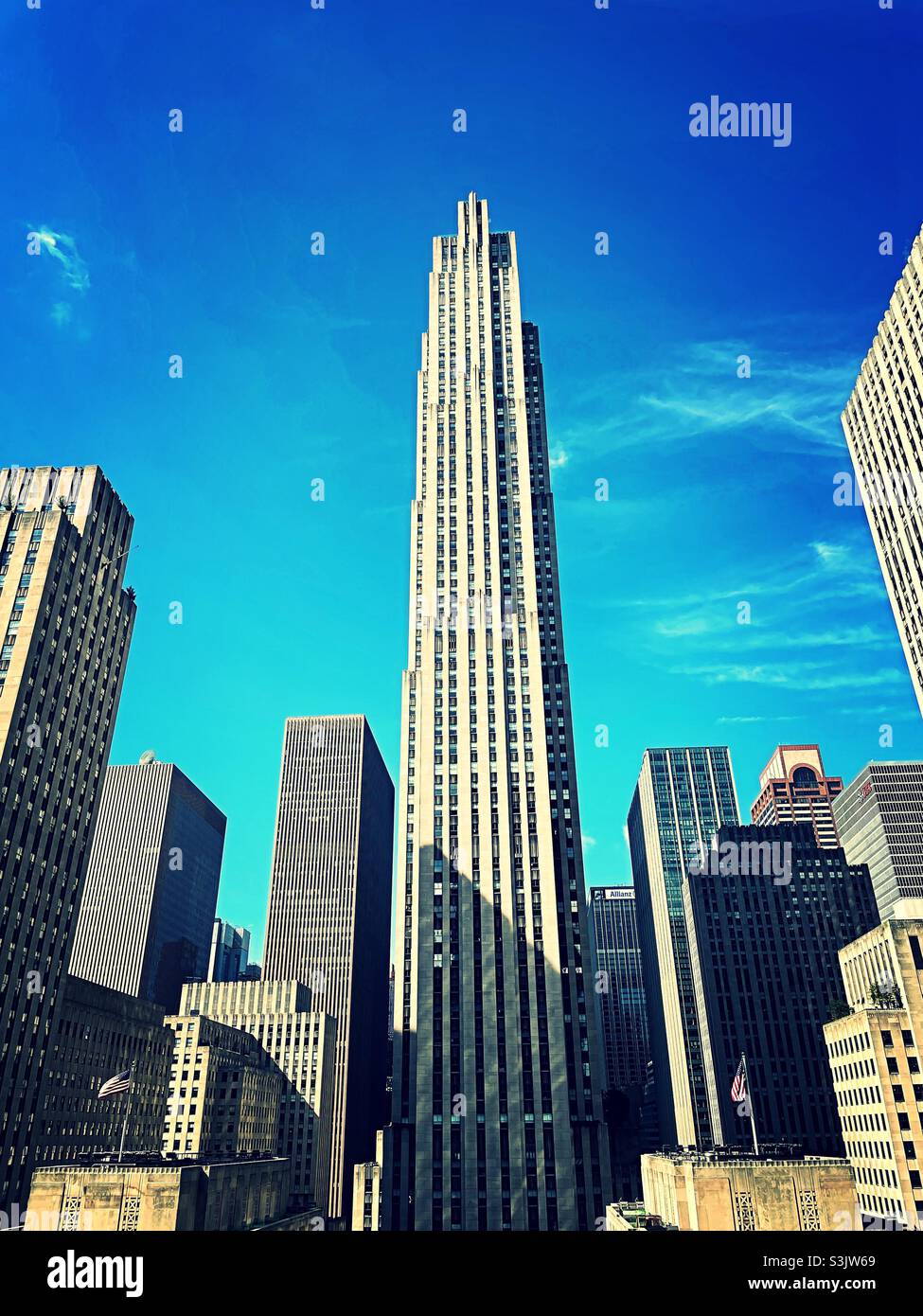 L'edificio Comcast del Rockefeller Center è conosciuto anche come 30 Rock, NYC, USA, 2021 Foto Stock