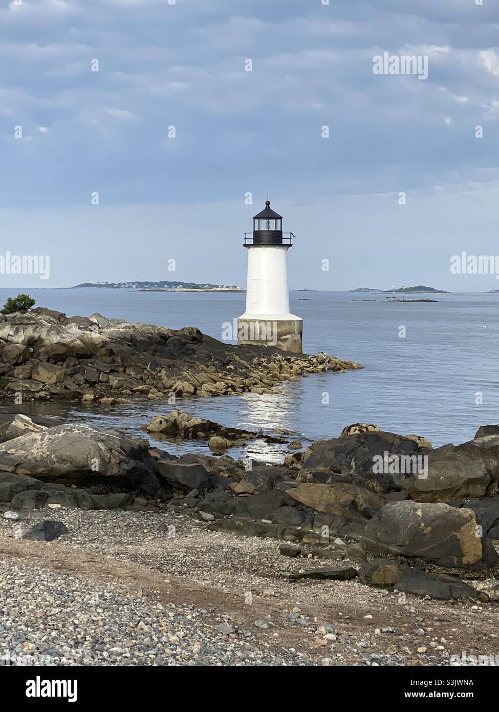 Faro di Fort Pickering, Salem, ma Foto Stock