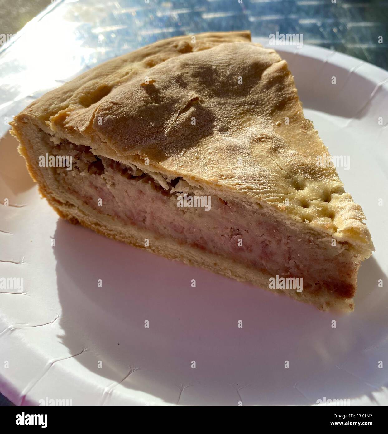 Yorkshire torta di manzo calda corned Foto Stock