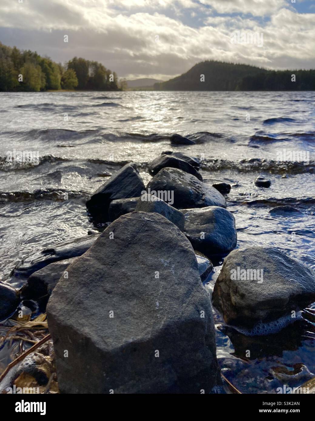 Loch Pityoulish Foto Stock