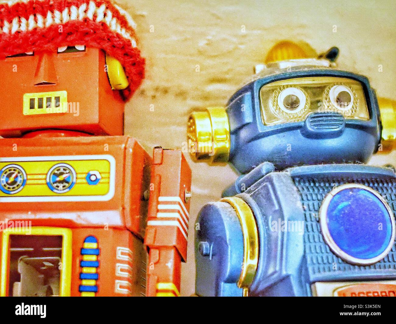 Robot giocattolo Foto Stock