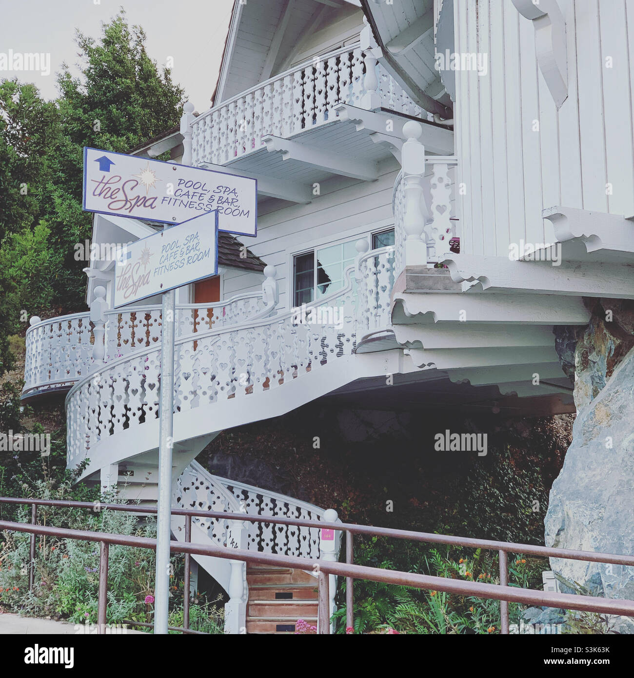 Settembre, 2021, Madonna Inn, San Luis Obispo, San Luis Obispo County, California, Stati Uniti - Immagine stock catturata con smartphone