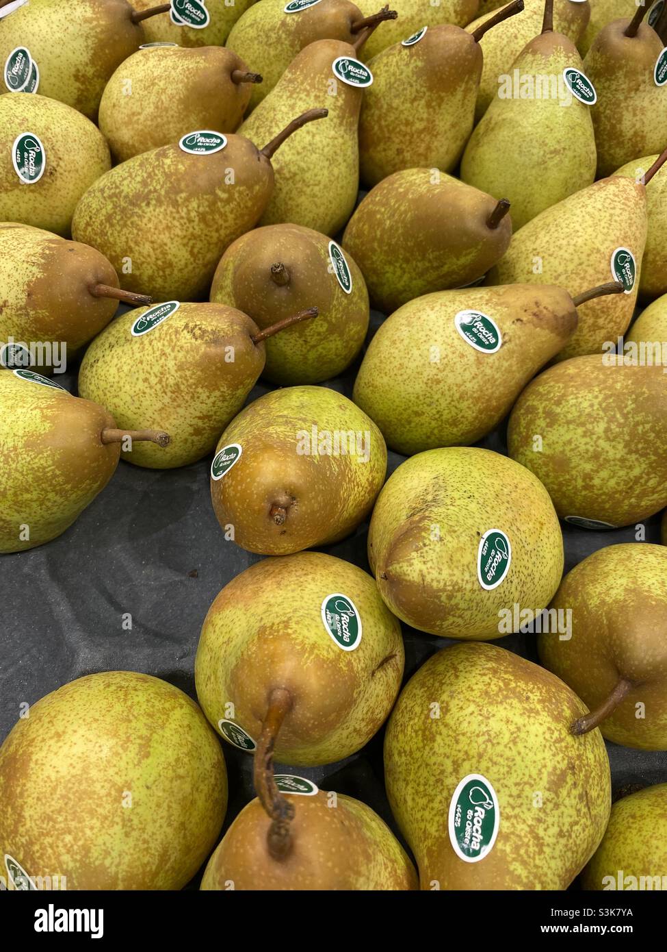 Pere in un cestino! Foto Stock
