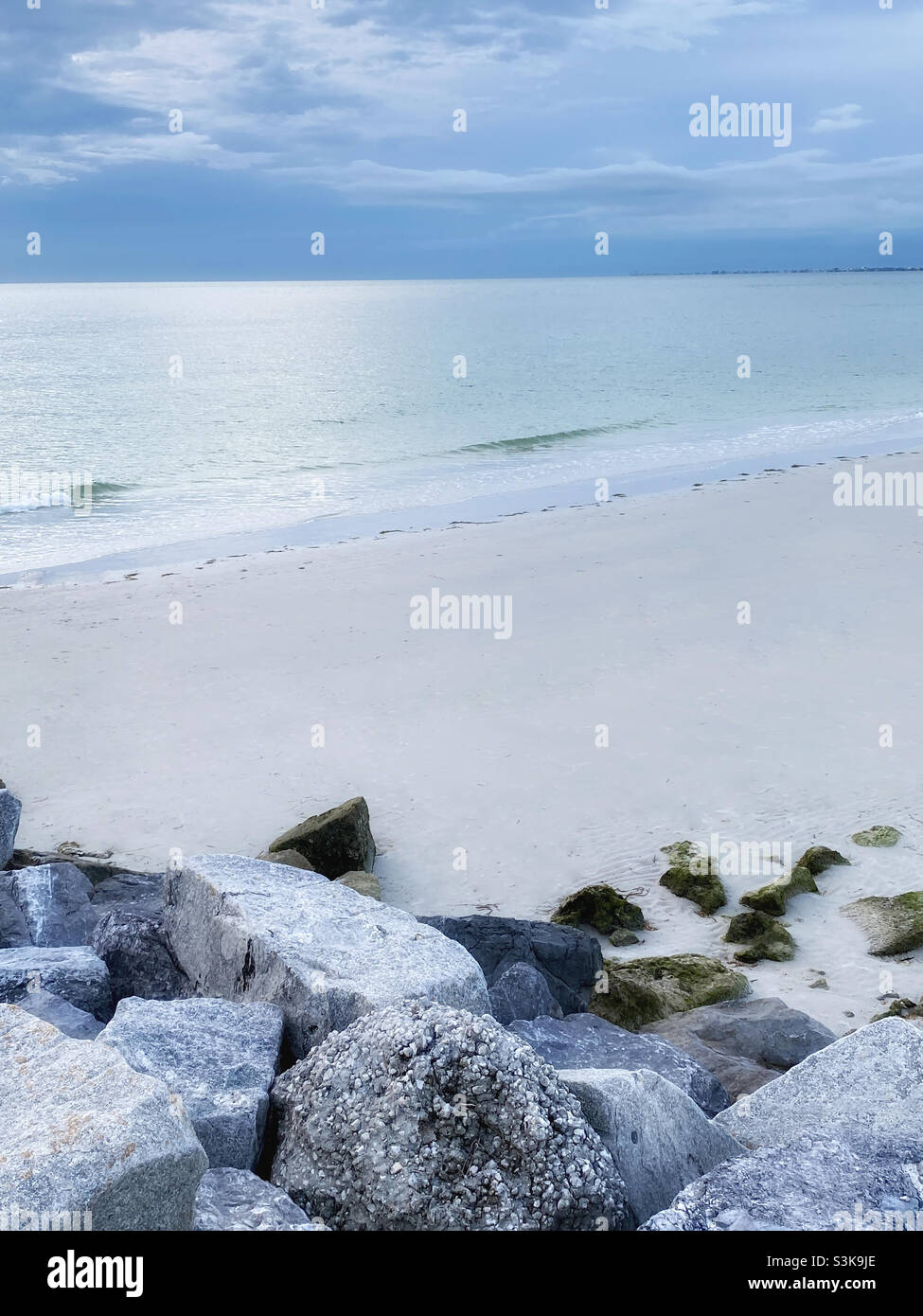 Tramonto in cielo a Pass-a-Grille, Florida Foto Stock