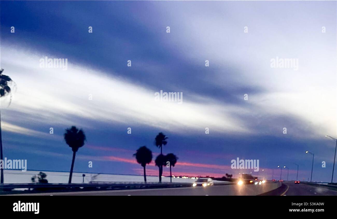 Splendida autostrada Foto Stock