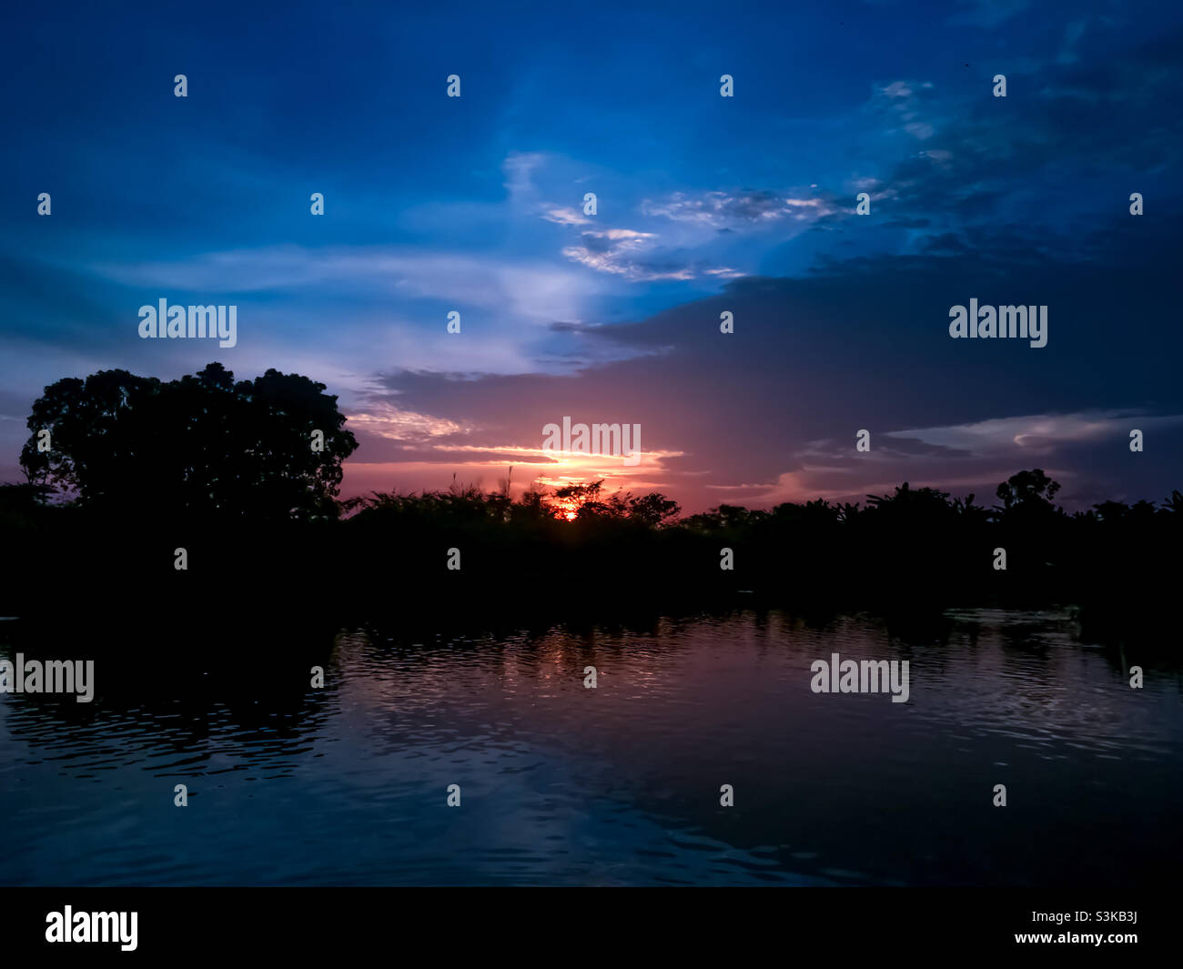 tramonto illimitato Foto Stock