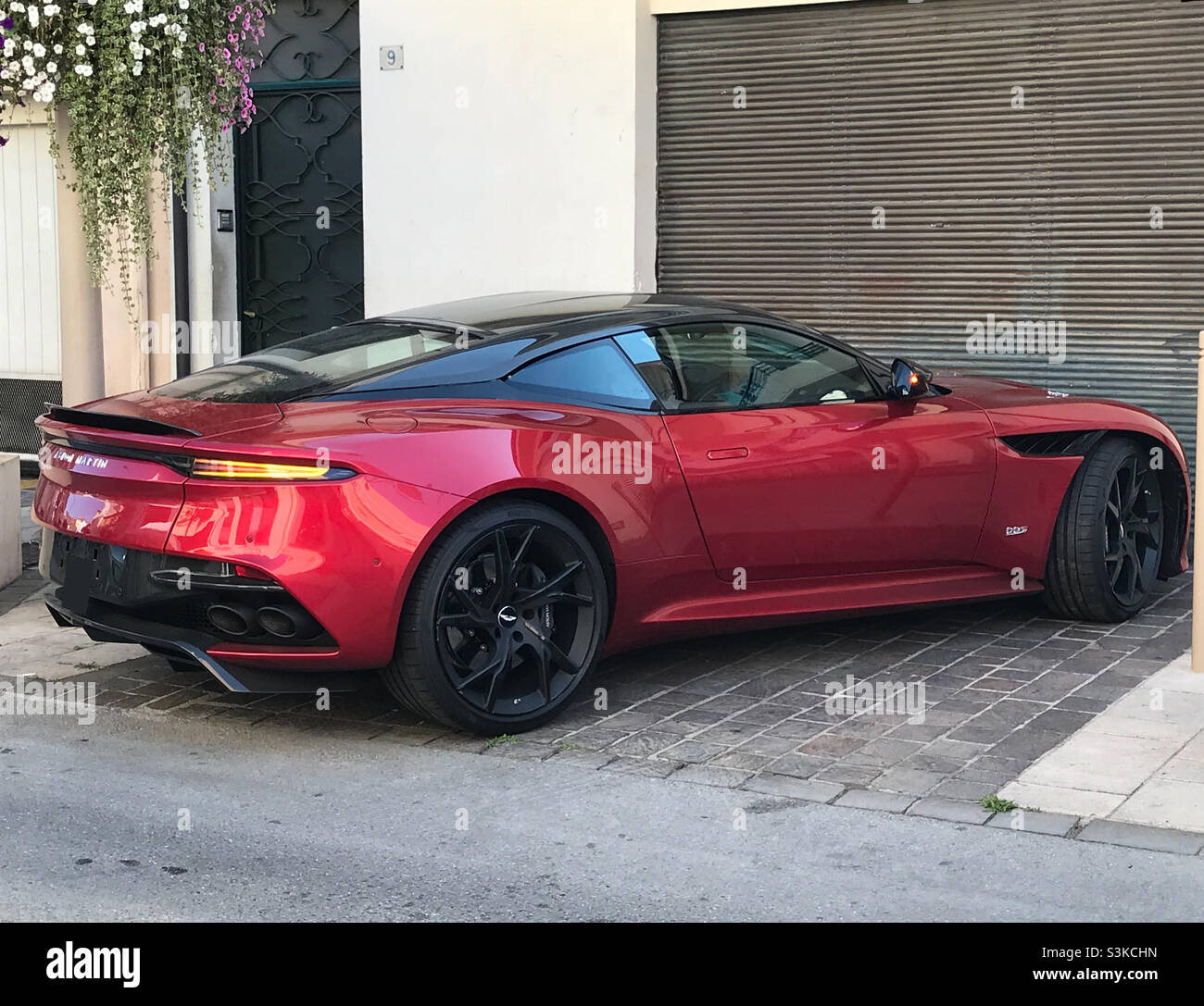 Auto sportiva di lusso rossa Foto Stock