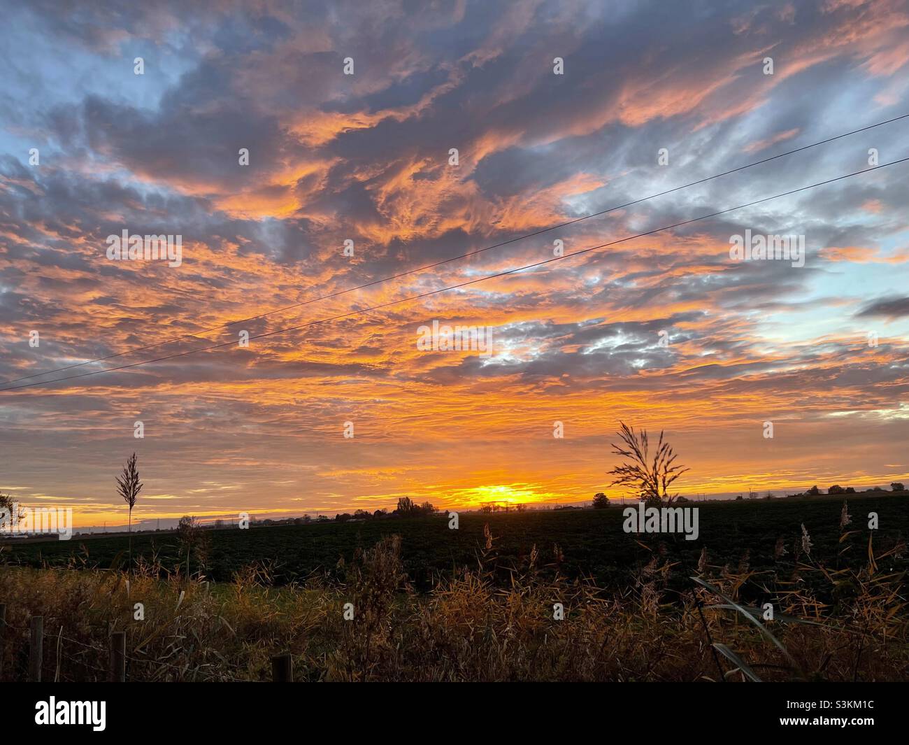 Tramonto mozzafiato. Foto Stock