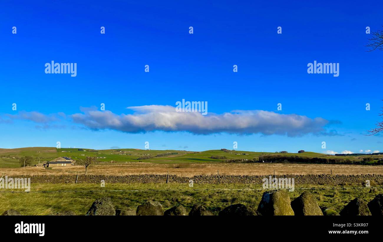 Nuvola sopra il Lancashire Foto Stock