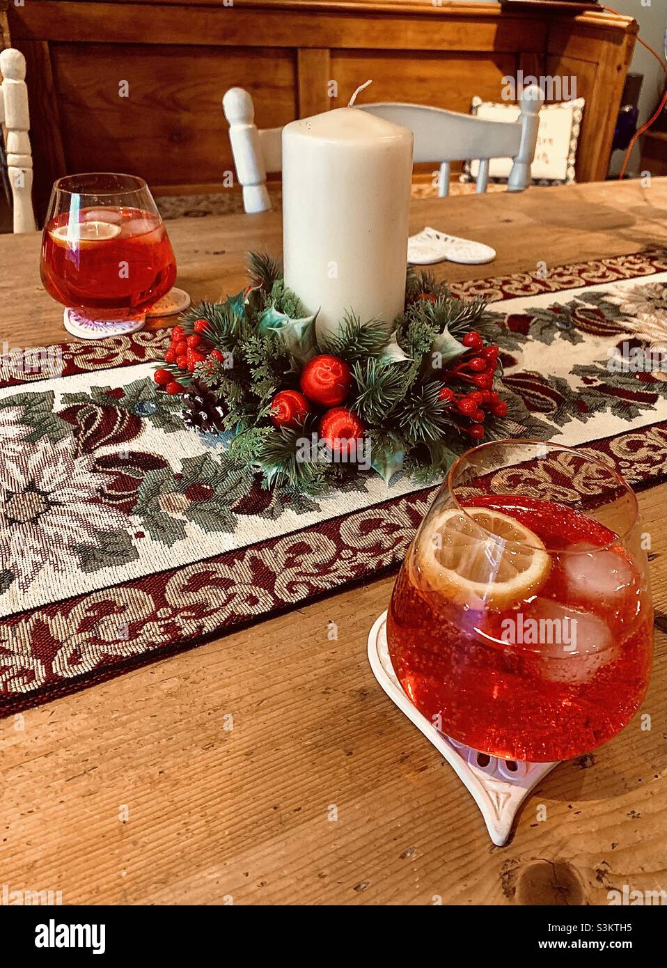 Cocktail di Natale Foto Stock