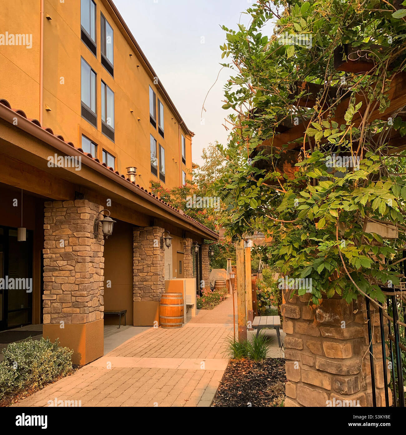 Settembre 2021, Springhill Suites Paso Robles Atascadero, Atascadero, San Luis Obispo County, California, Stati Uniti, Nord America - Immagine stock catturata con smartphone