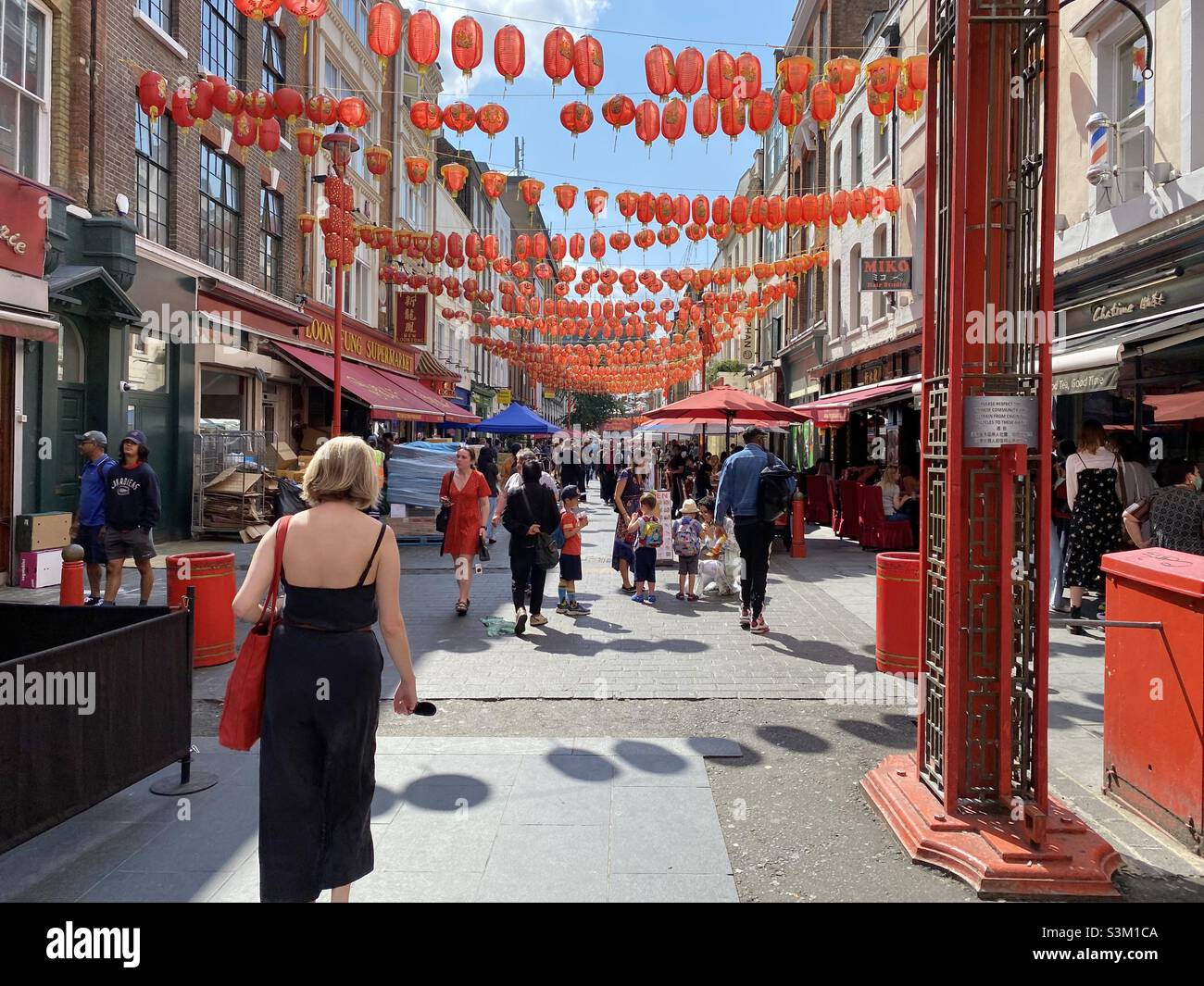 China Town a Londra - Immagine stock catturata con smartphone