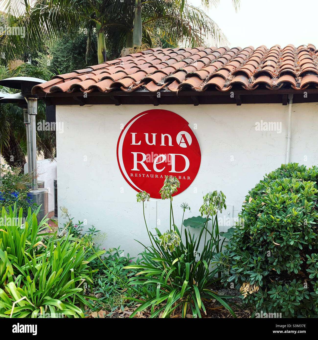 Luna Res Restaurant and Bar, San Luis Obispo, San Luis Obispo County, California, Stati Uniti, Nord America - Immagine stock catturata con smartphone
