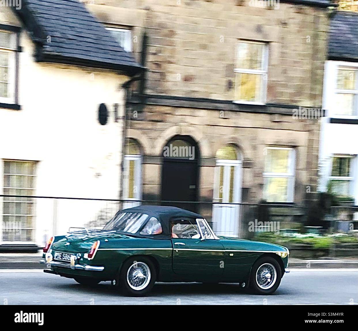 1970 MGB - Matlock Bath Derbyshire Regno Unito Foto Stock