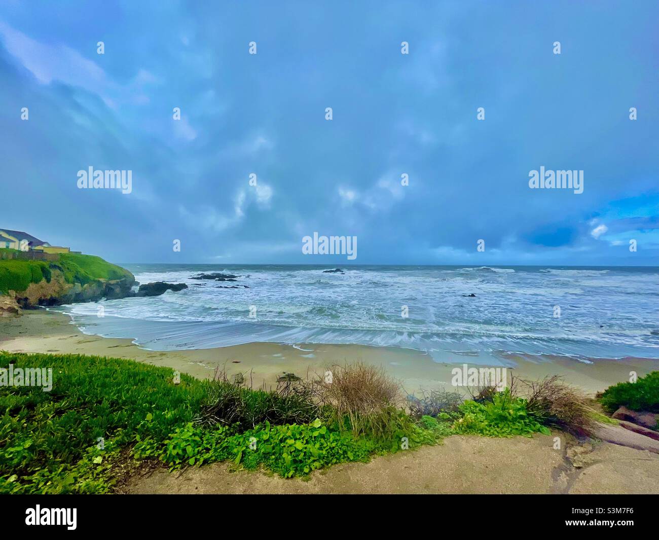 Half Moon Bay - Immagine stock catturata con smartphone Half Moon Bay - Immagine stock catturata con smartphone