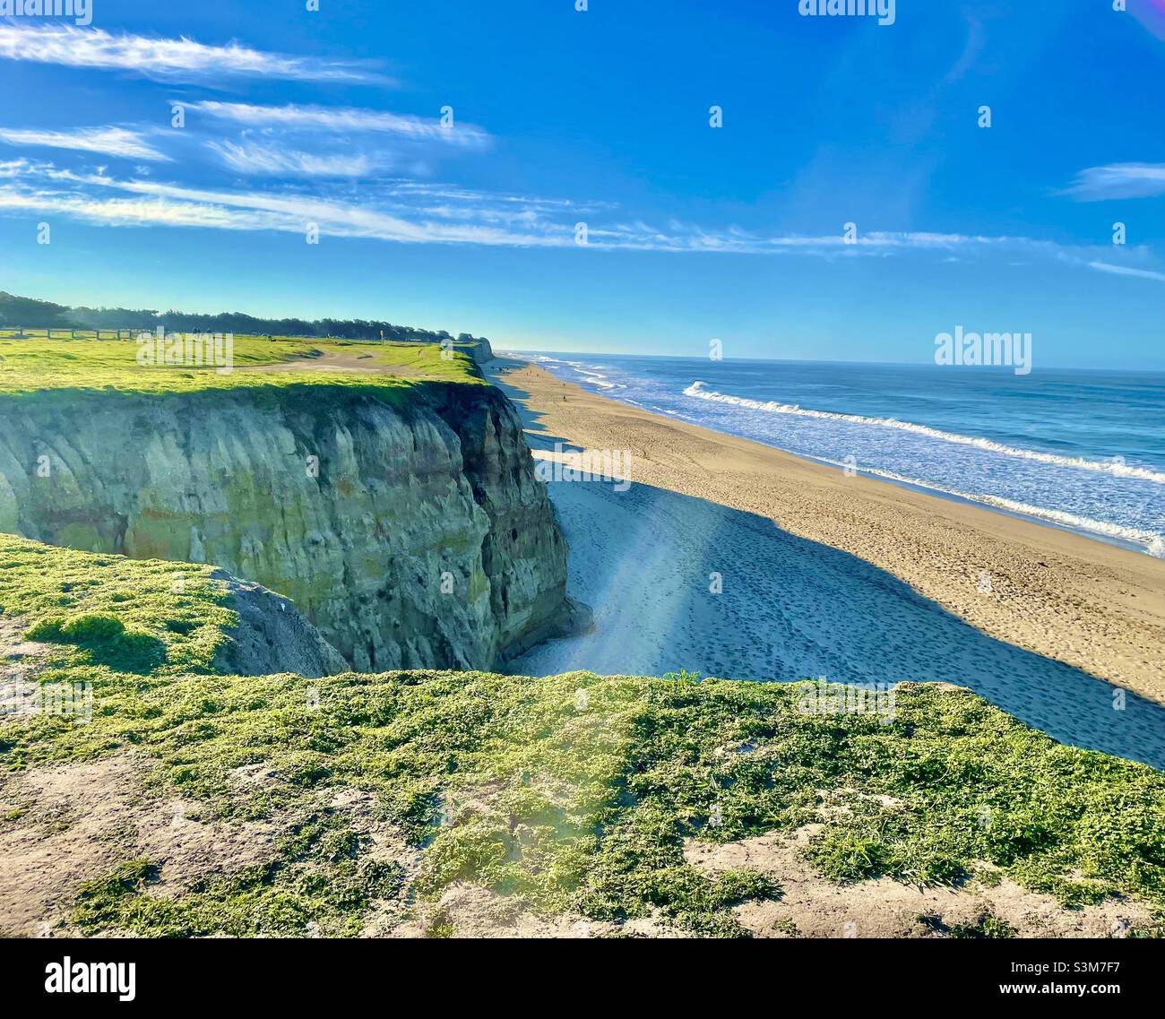 Half Moon Bay - Immagine stock catturata con smartphone Half Moon Bay - Immagine stock catturata con smartphone