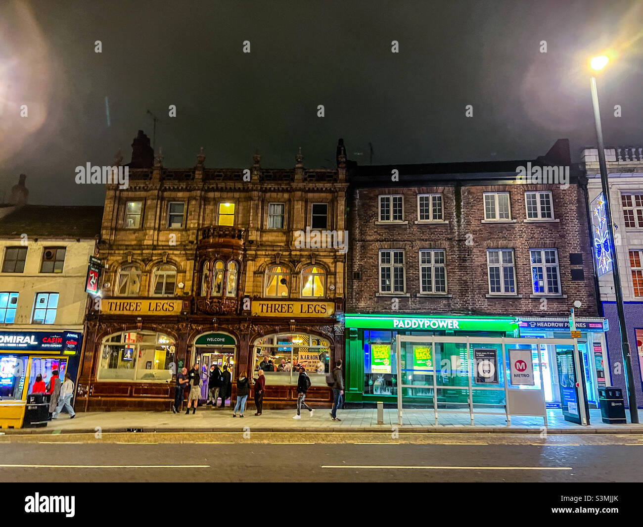 Headrow a Leeds Foto Stock
