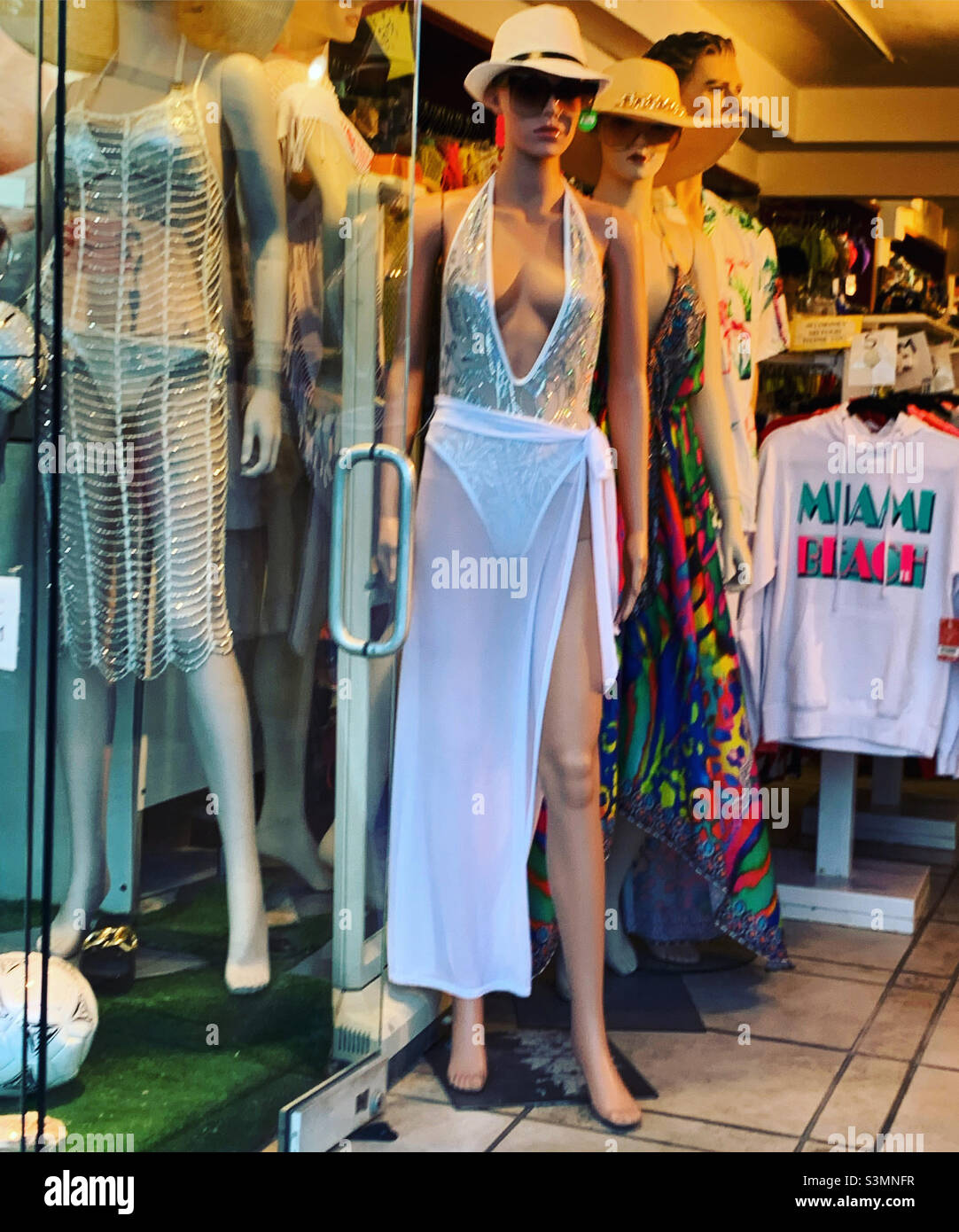 Mannequins, South Beach, Miami Beach, Florida, Stati Uniti, Nord America Foto Stock