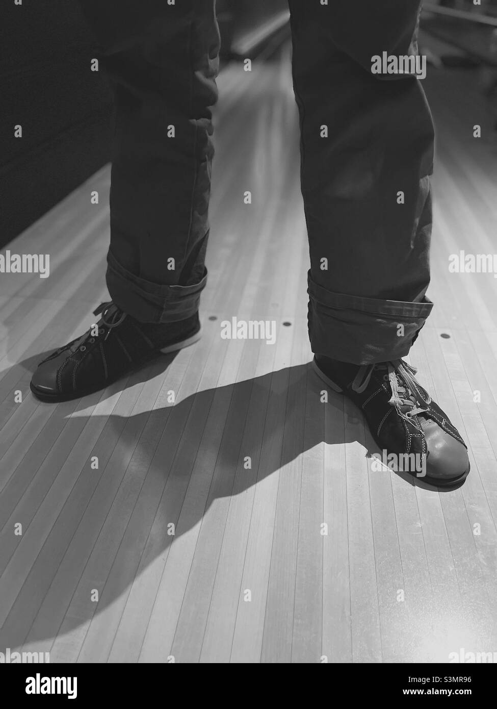 Le famose scarpe da bowling Foto Stock