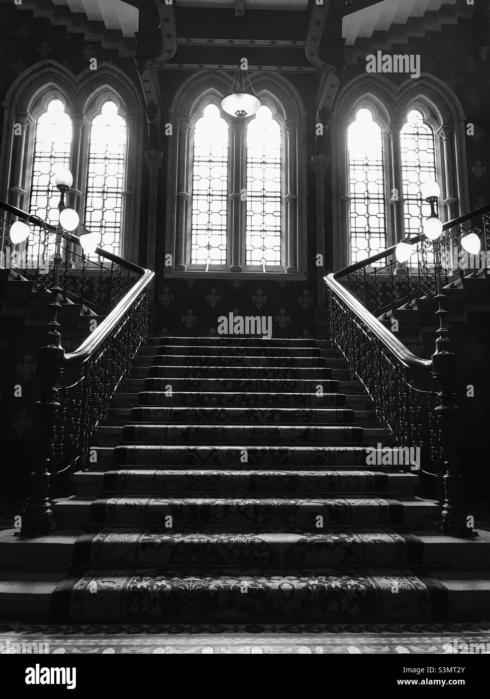 St Pancras Hotel Staircase, Londra Foto Stock