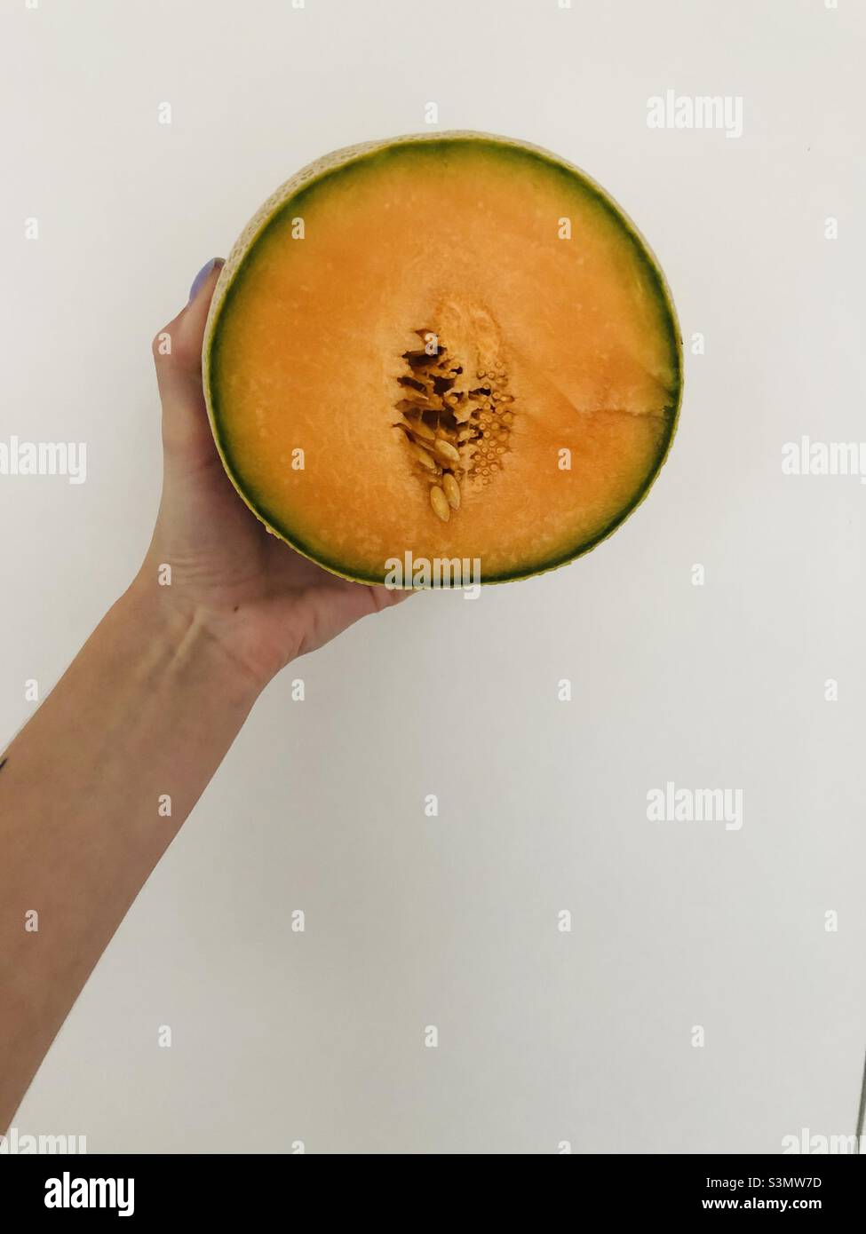 Melone. Mattina. Minimalismo Foto Stock