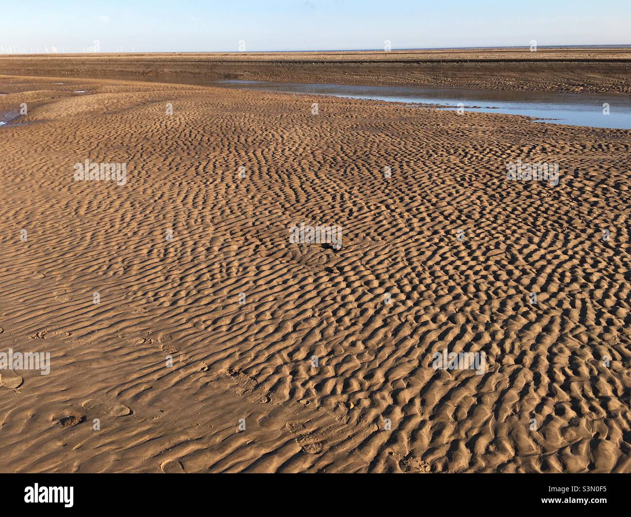 Onda della sabbia Foto Stock