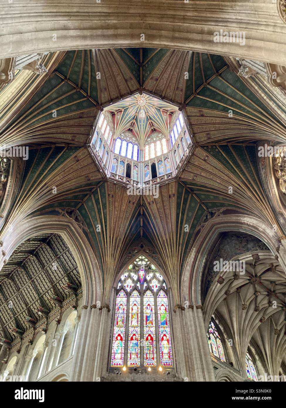 Interno della cattedrale di Ely, Inghilterra Foto Stock