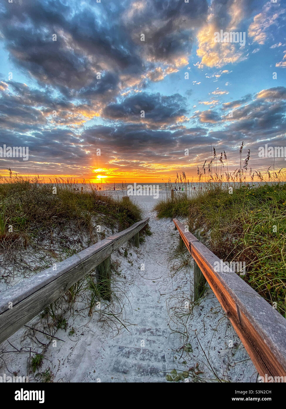 Pass-a-Grille tramonto Foto Stock