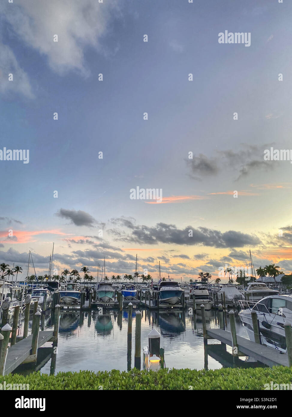 Tarpon Point Marina, Capo Coral, Florida Foto Stock