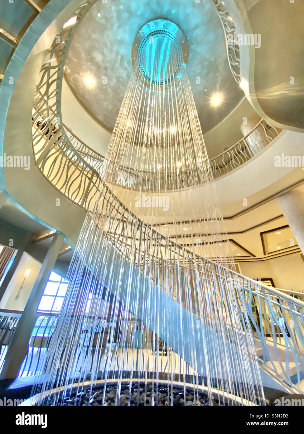 Cascata all'interno di Westin Cape Coral, Florida Foto Stock