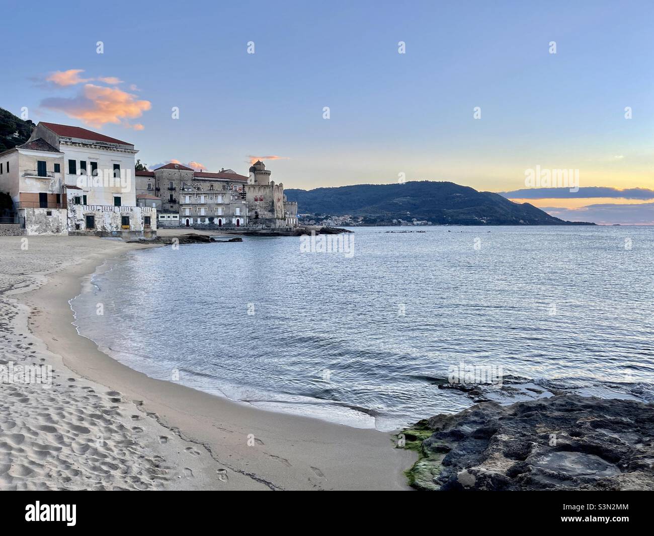 Santa Maria di Castellabate, Marina piccola spiaggia Foto Stock