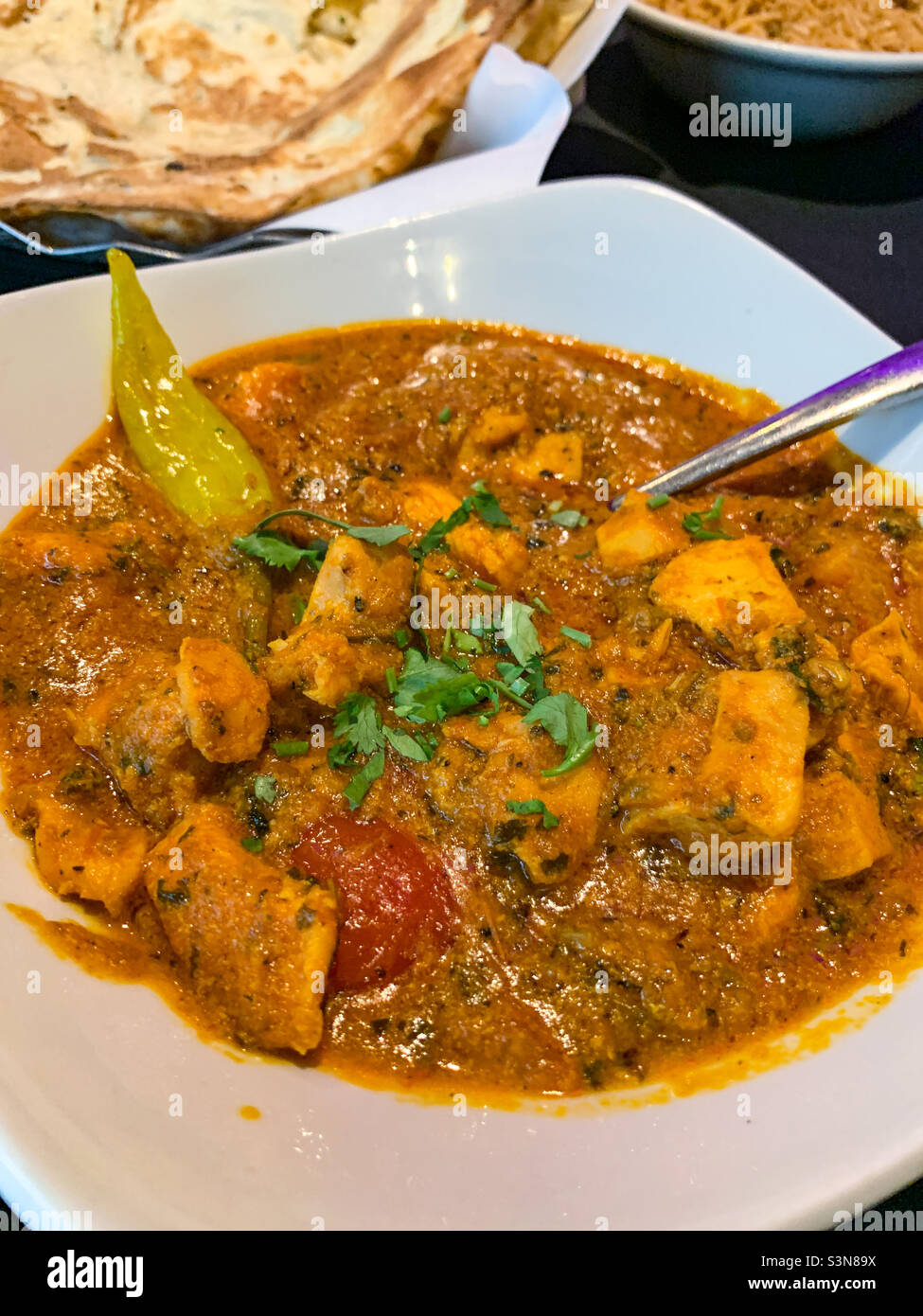 Indian pollo al curry Foto Stock
