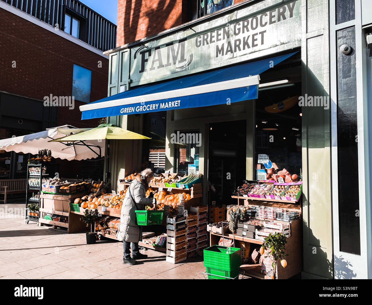 Negozio alimentare, Swains Lane, Highgate, Londra Foto Stock