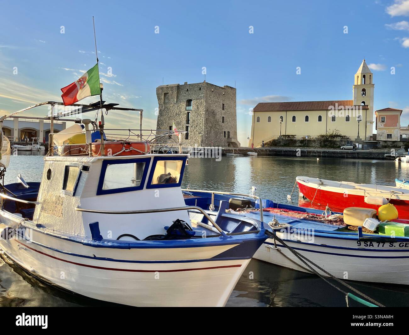 Porto di Acciaroli, Marina di Acciaroli, Pollica Foto Stock