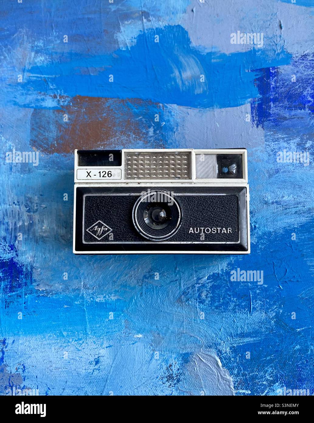 L'Agfa Autostar X-126 ha lanciato il 1972 prodotto da AGFA - Aktien-Gesellschaft für Anilin-Fabrikation. Foto Stock