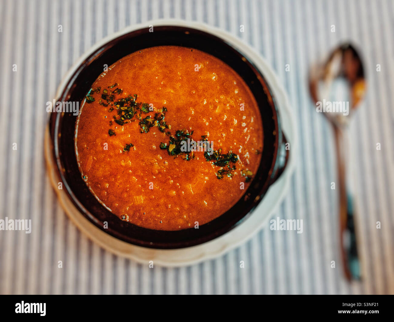 Zuppa di lenticchie Foto Stock