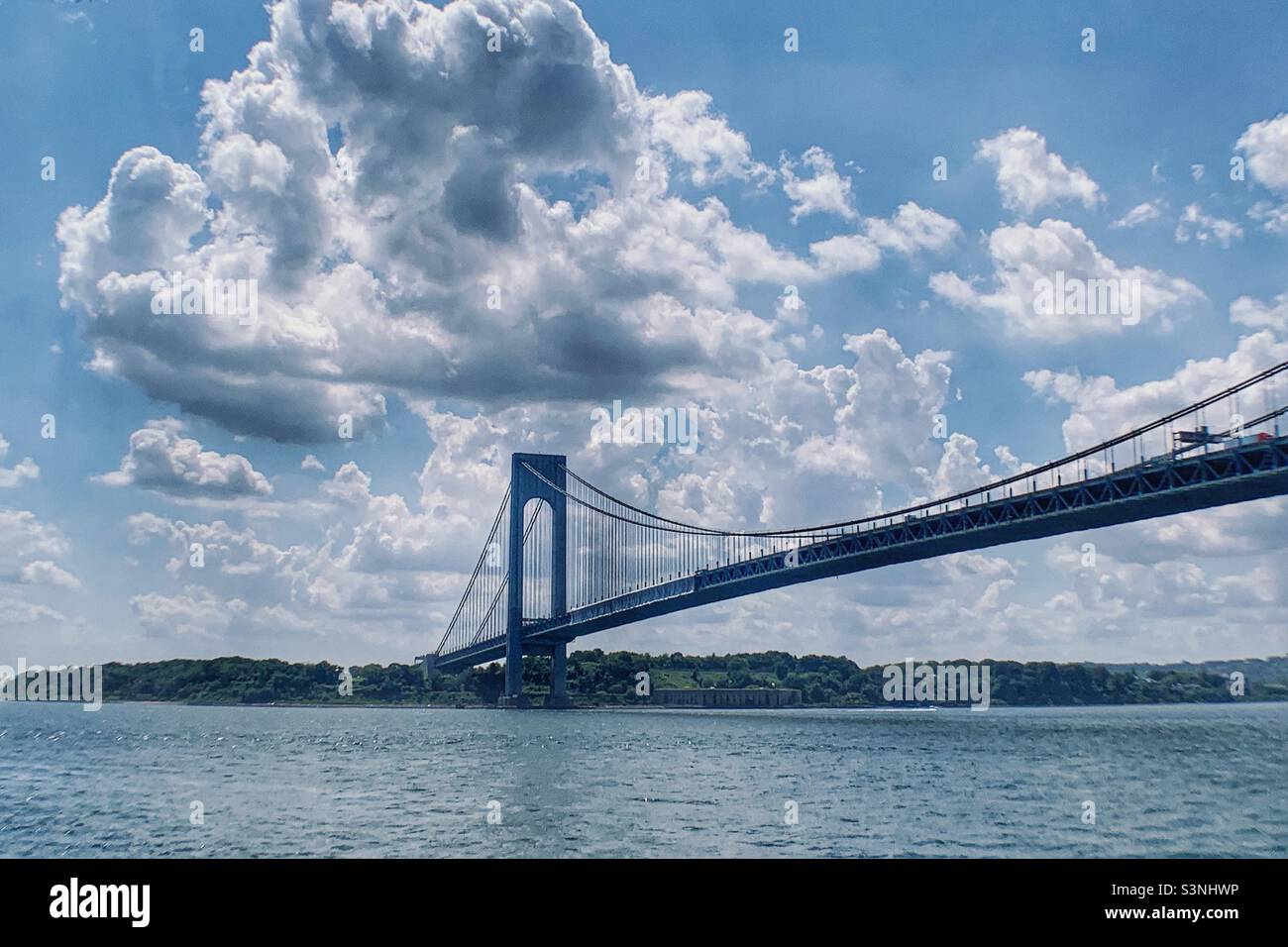 Il ponte Verrazzano-Narrows di New York Foto Stock