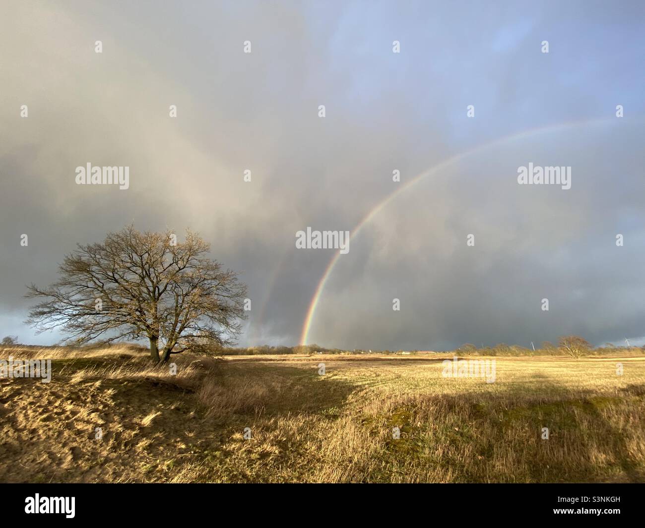 Paesaggio arcobaleno Foto Stock