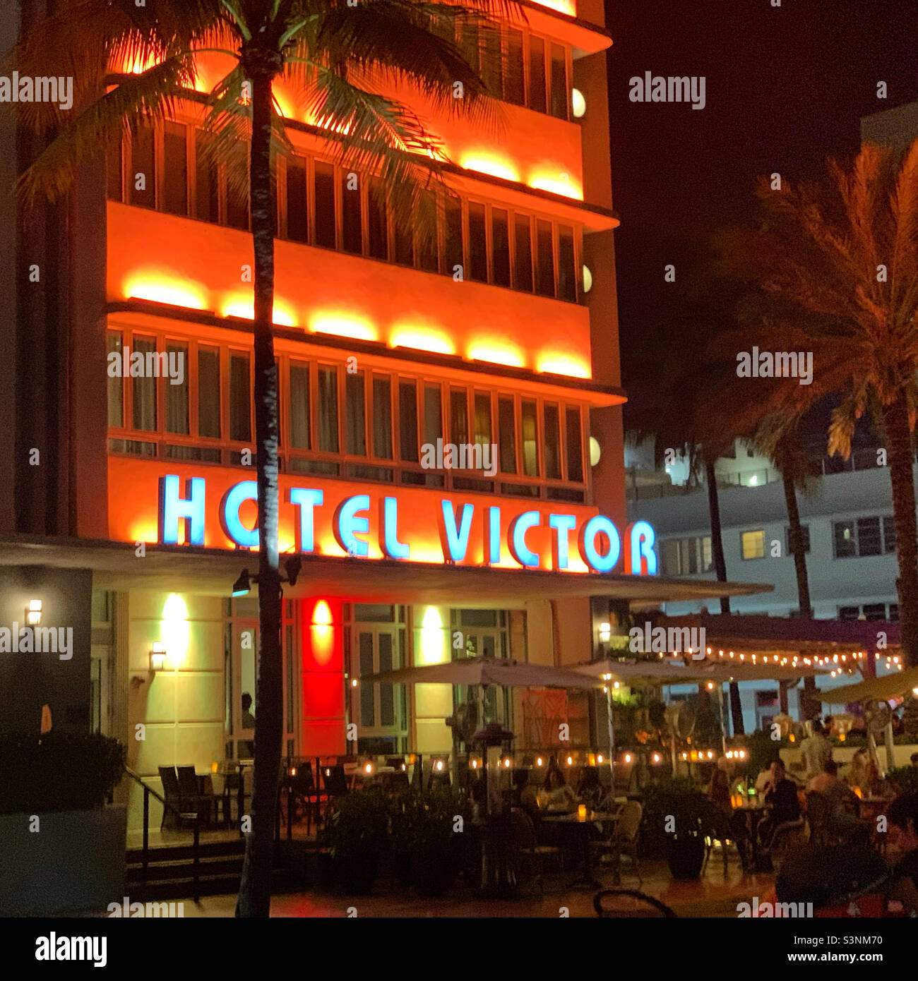 Gennaio 2022, Hotel Victor, Ocean Drive, South Beach, Miami Beach, Florida, Stati Uniti, Nord America Foto Stock