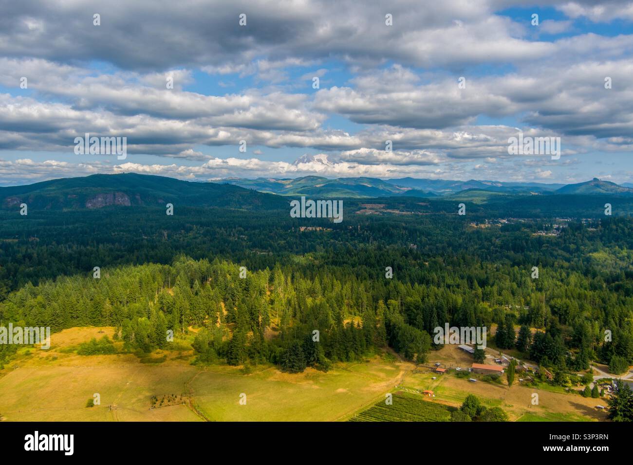 Nuvolosità dello stato di Washington Foto Stock