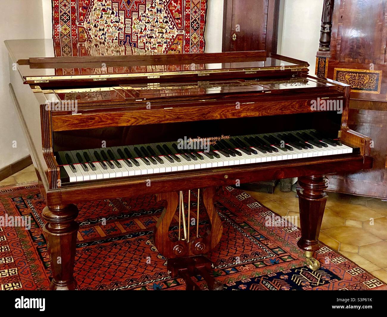 Grande pianoforte Broadwood Foto Stock