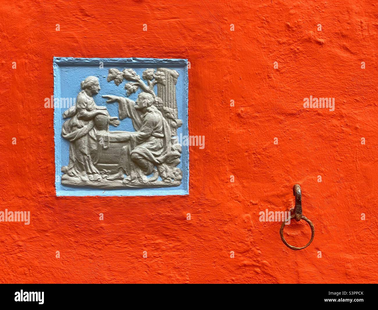 Dettaglio parete Portmeirion Foto Stock