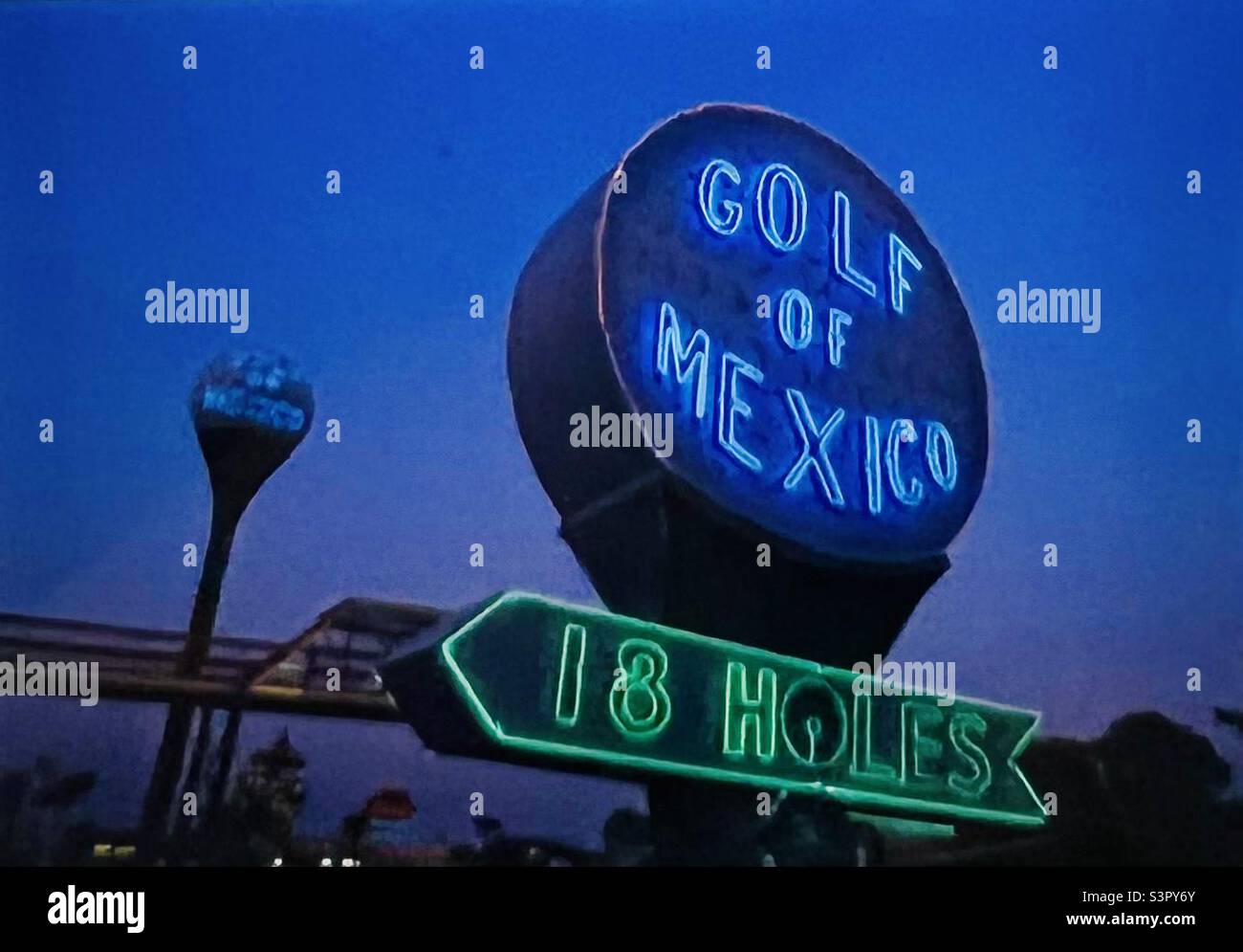 South of the Border South Carolina hotel parco divertimenti campo da golf attrazione a bordo strada Foto Stock