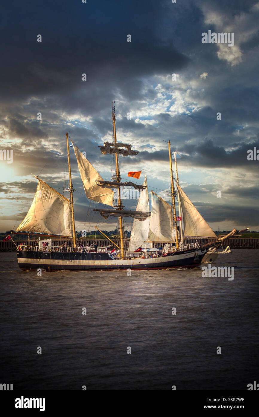 Barca a vela - Immagine stock catturata con smartphone