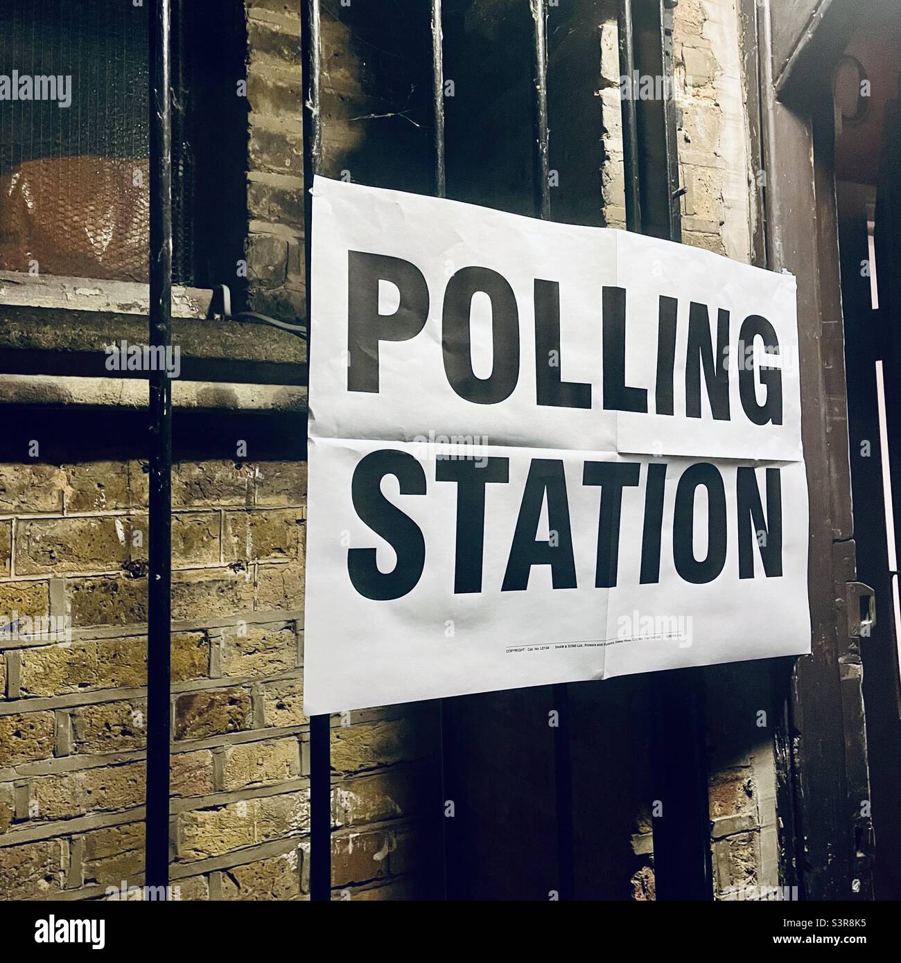 Stazione di polling a Forest Hill, Londra Foto Stock