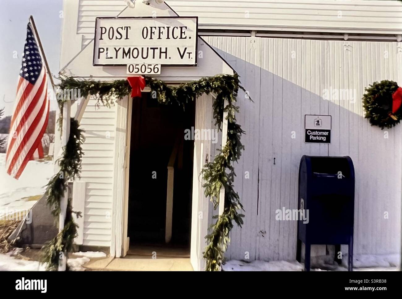 Ufficio postale di Rural Vermont Plymouth Notch Vermont USA Foto Stock